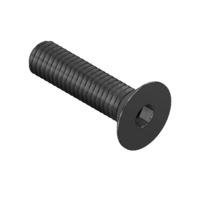 MODULAR SOLUTIONS BLACK OXIDE PLATED FASTENER&lt;BR&gt;M5 X 20MM FLAT HEAD CAP SCREW - COUNTERSUNK